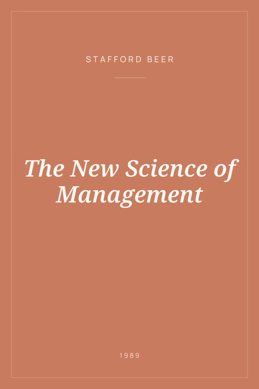 Portada de The New Science of Management