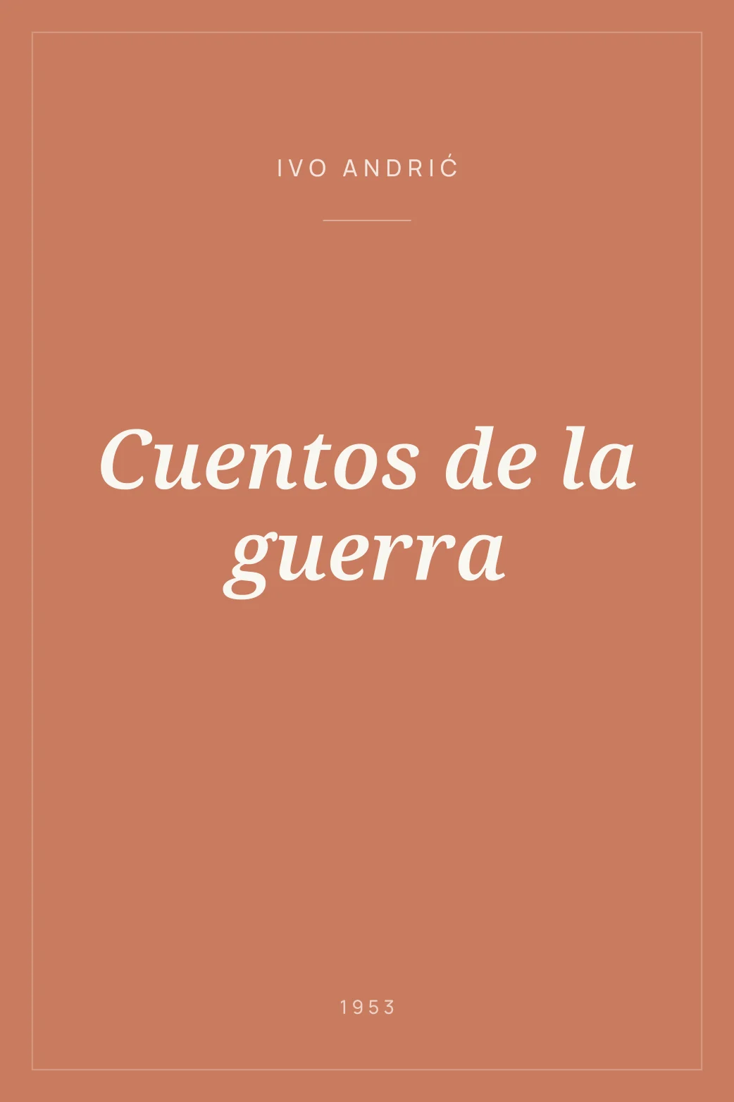 Portada de Cuentos de la guerra