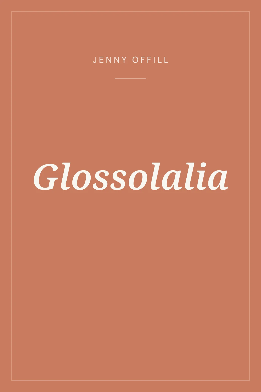 Portada de Glossolalia