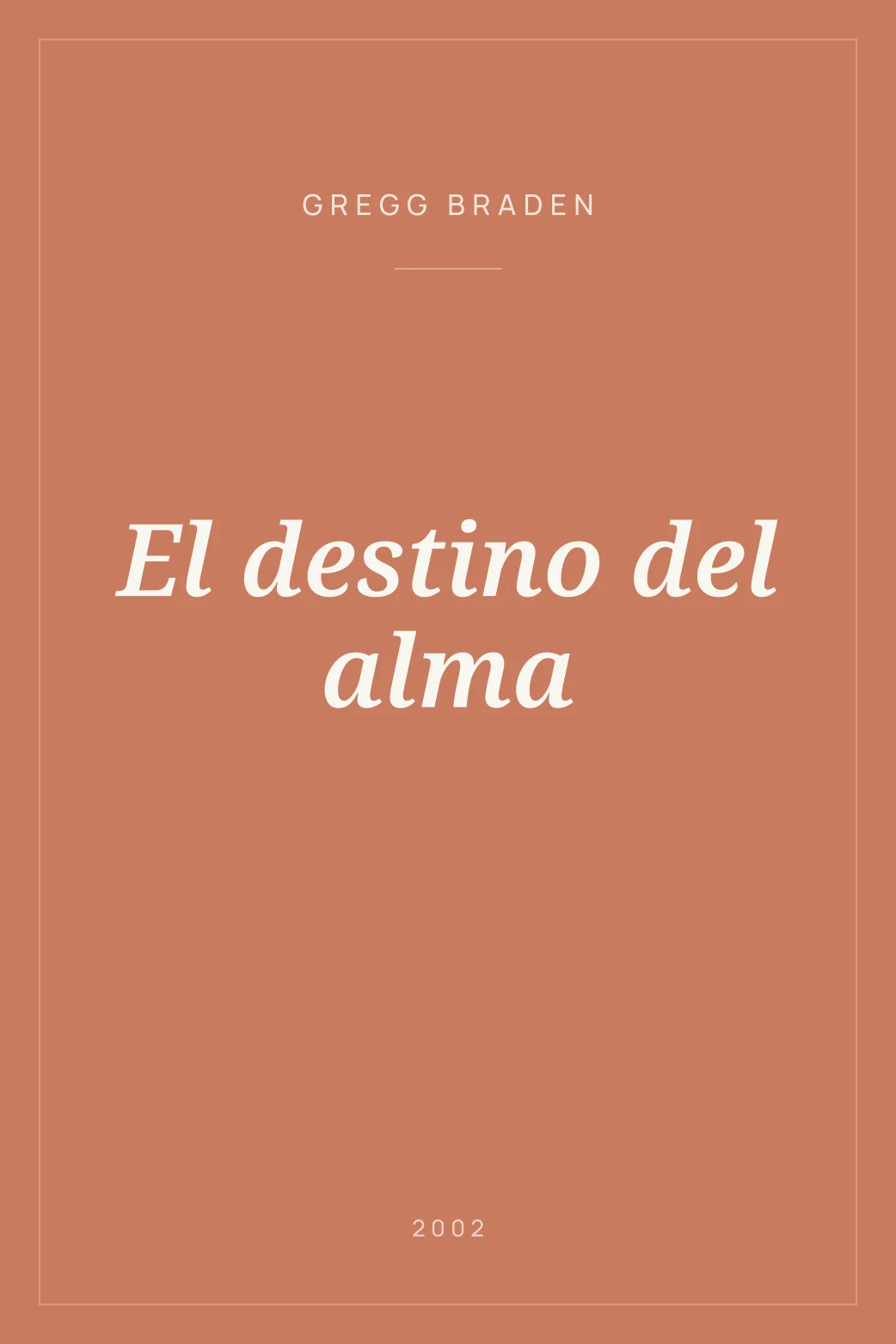Portada de El destino del alma