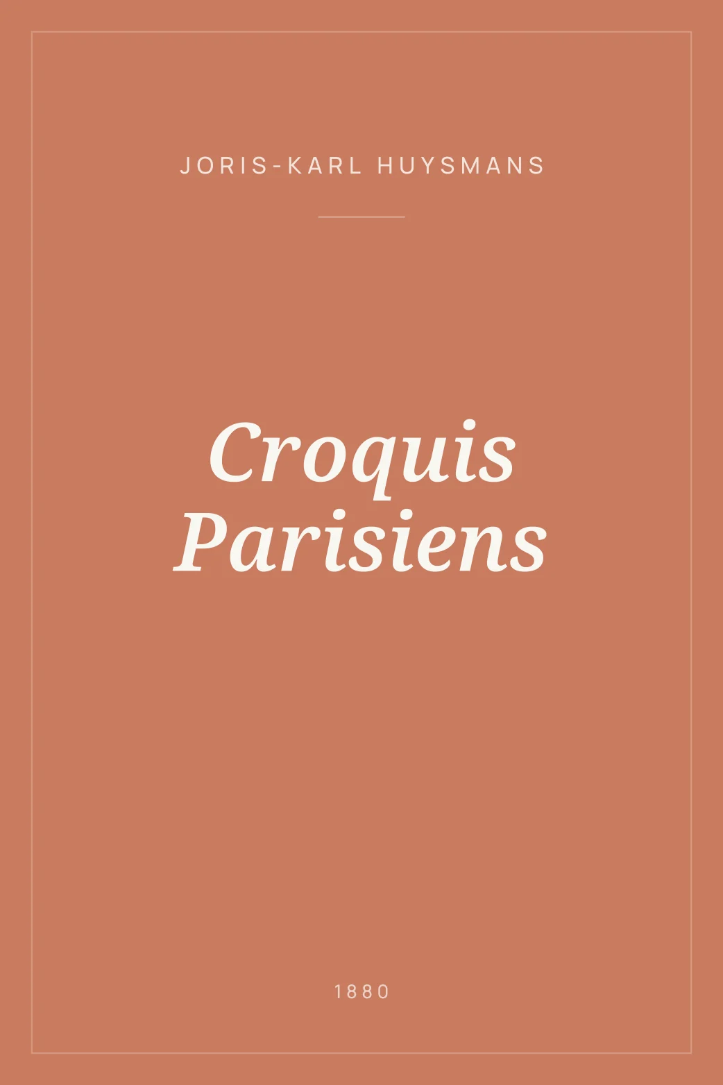 Portada de Croquis Parisiens