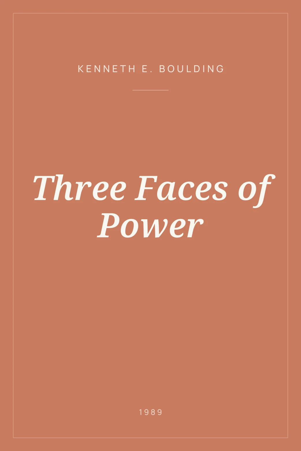 Portada de Three Faces of Power