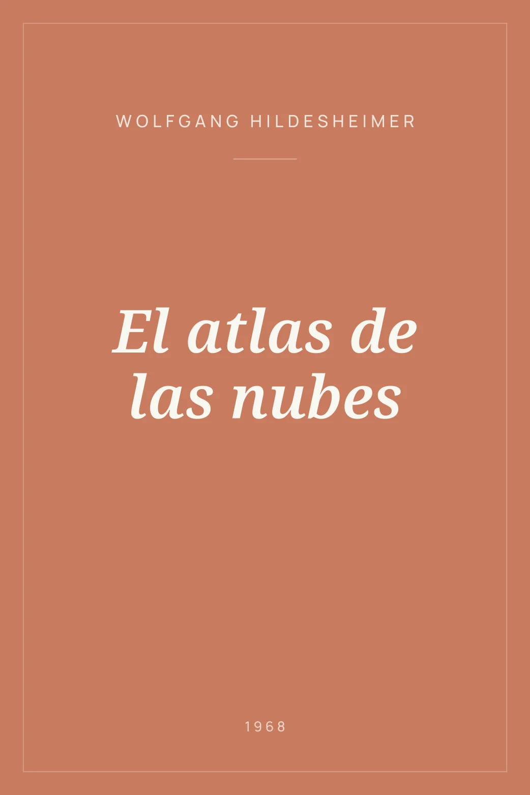 Portada de El atlas de las nubes