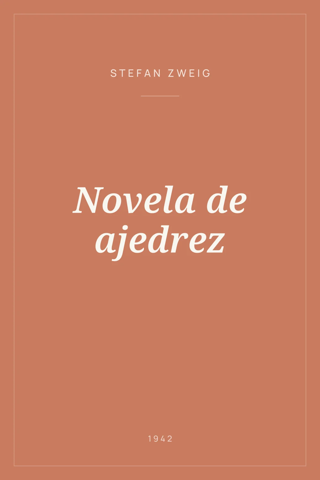 Portada de Novela de ajedrez