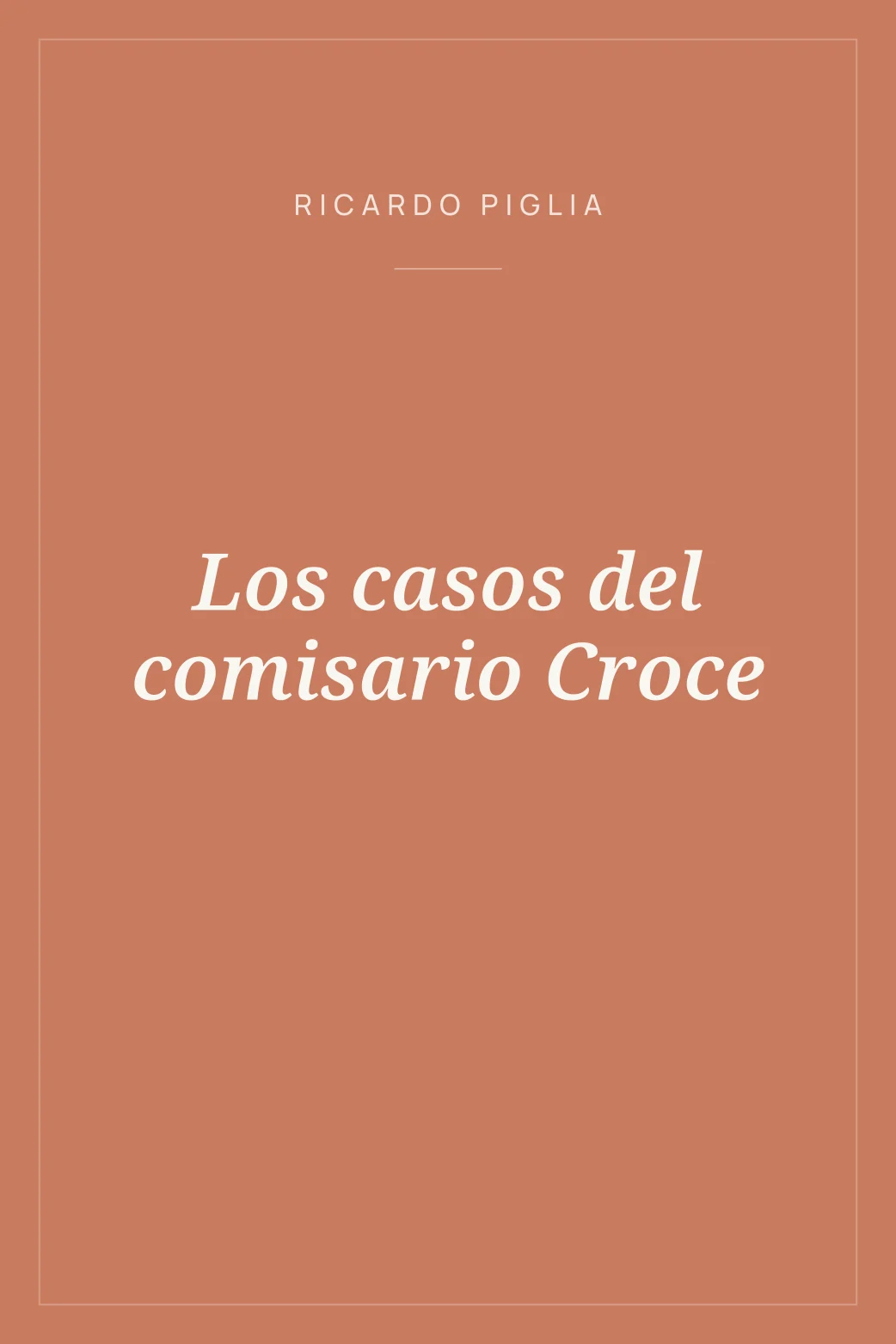 Portada de Los casos del comisario Croce