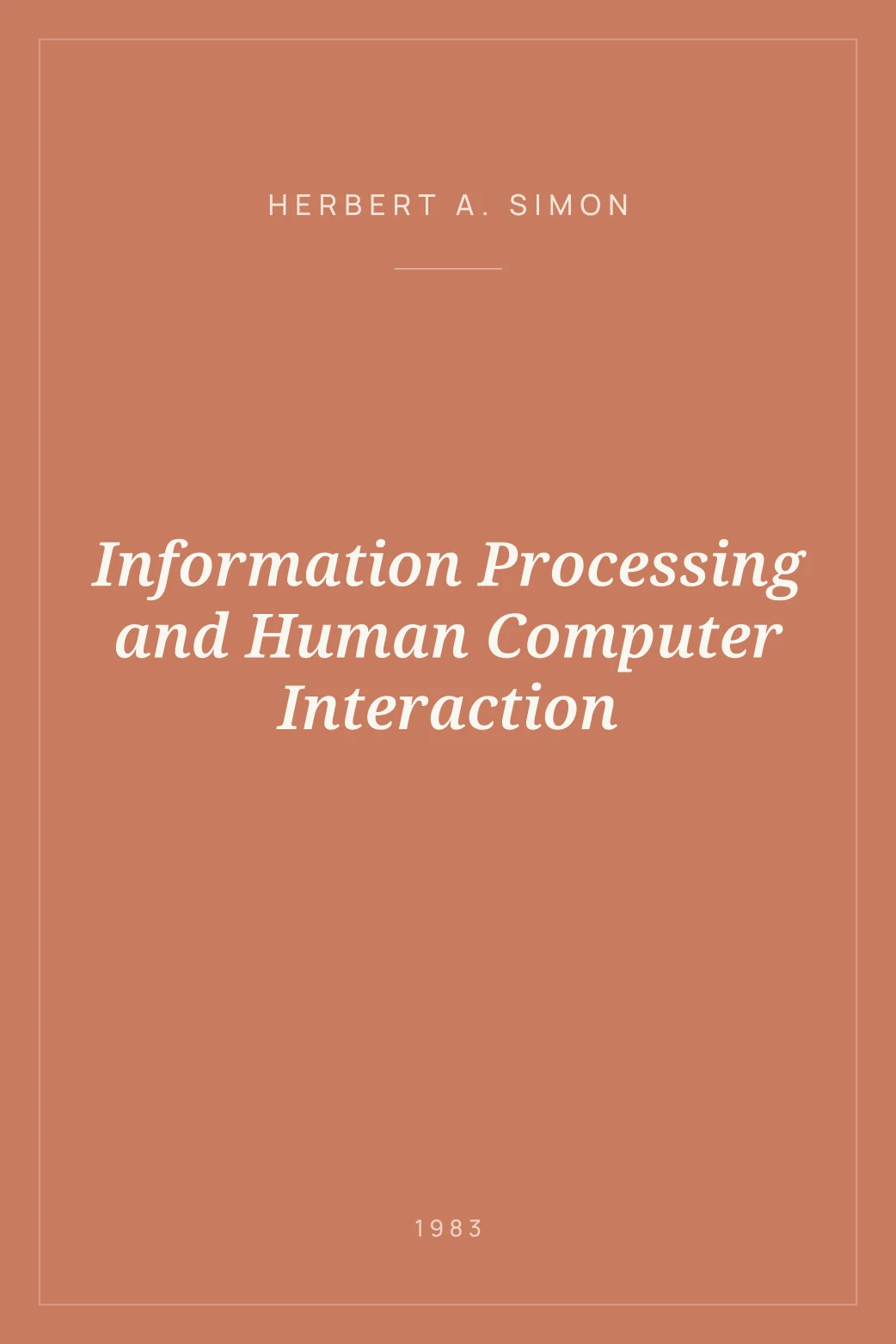 Portada de Information Processing and Human Computer Interaction