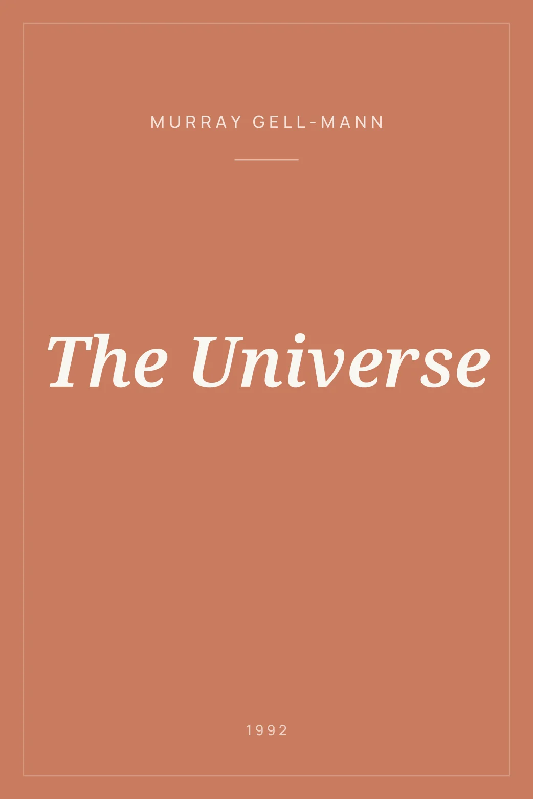 Portada de The Universe