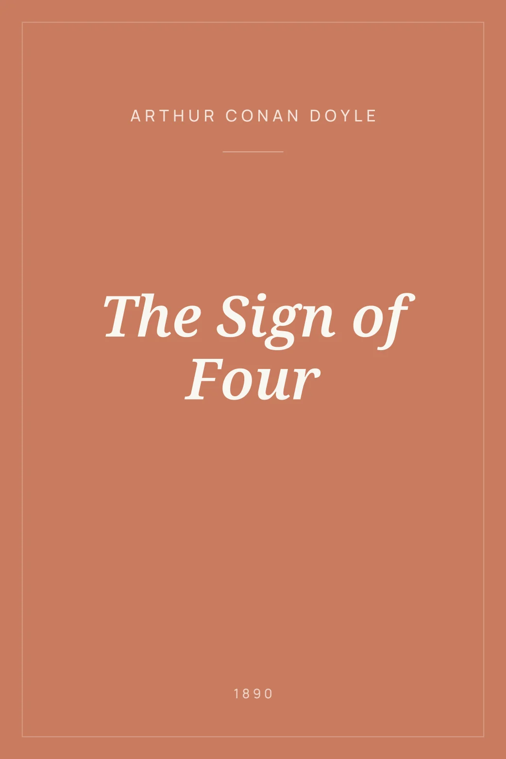 Portada de The Sign of Four