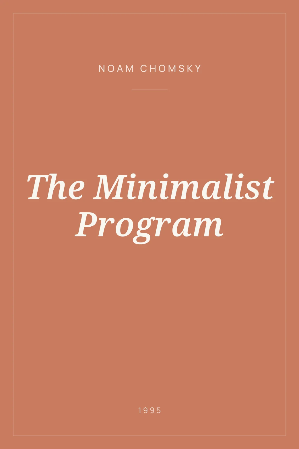 Portada de The Minimalist Program