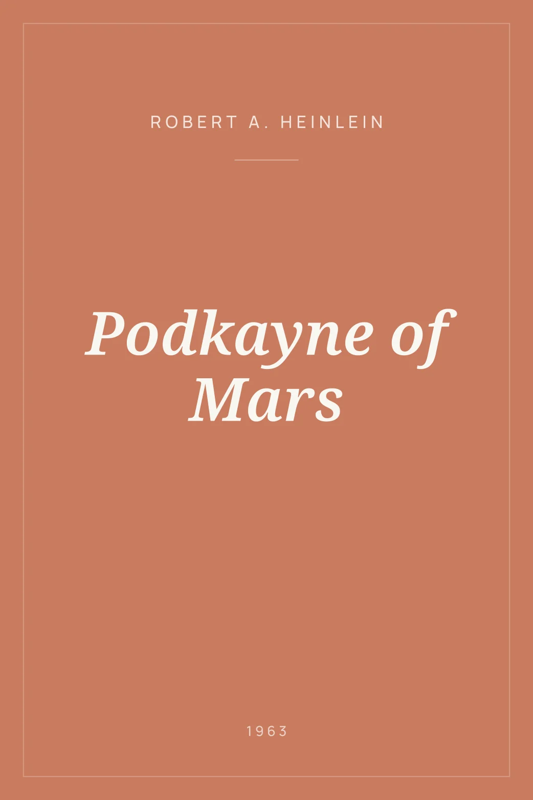 Portada de Podkayne of Mars