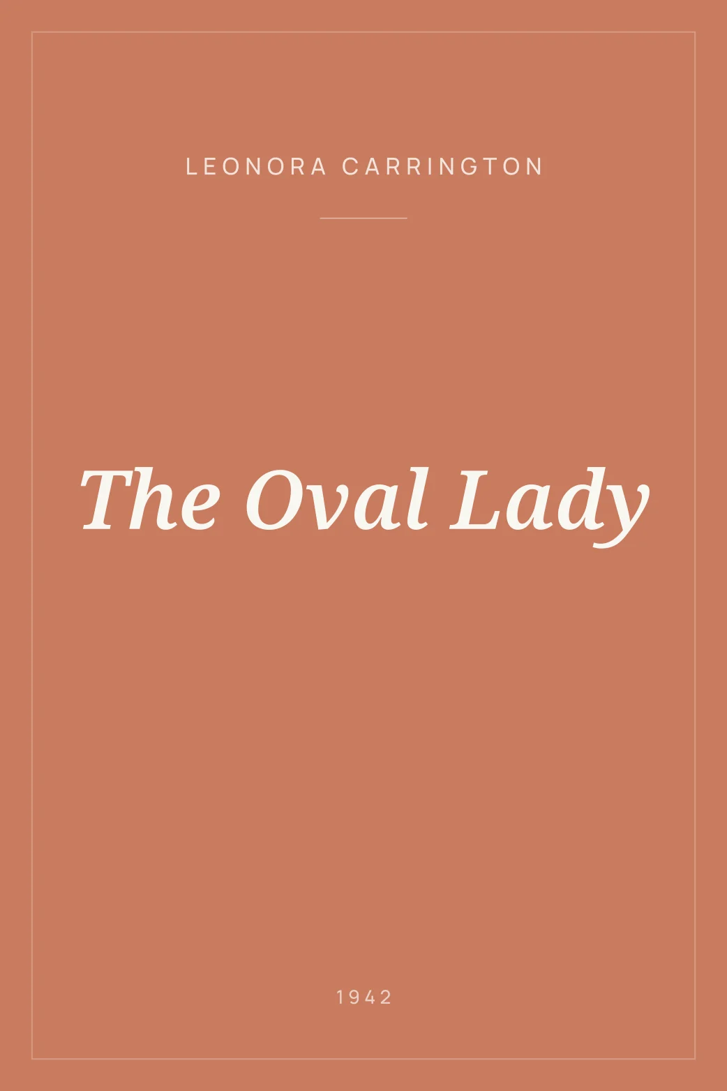 Portada de The Oval Lady