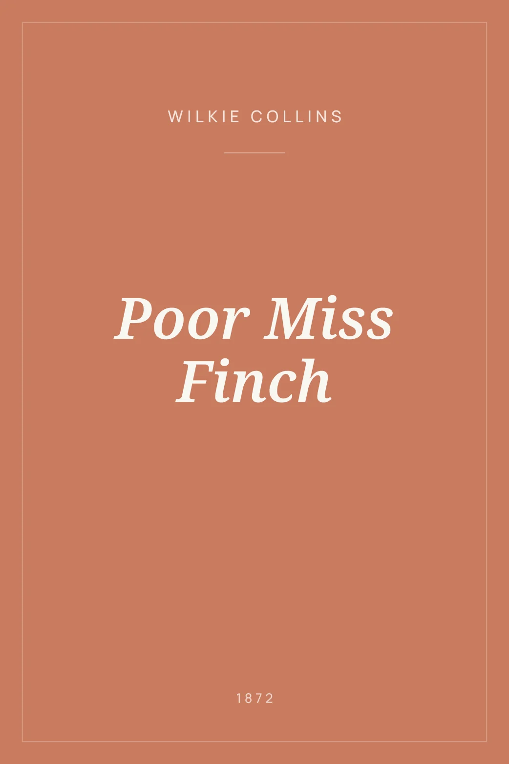 Portada de Poor Miss Finch