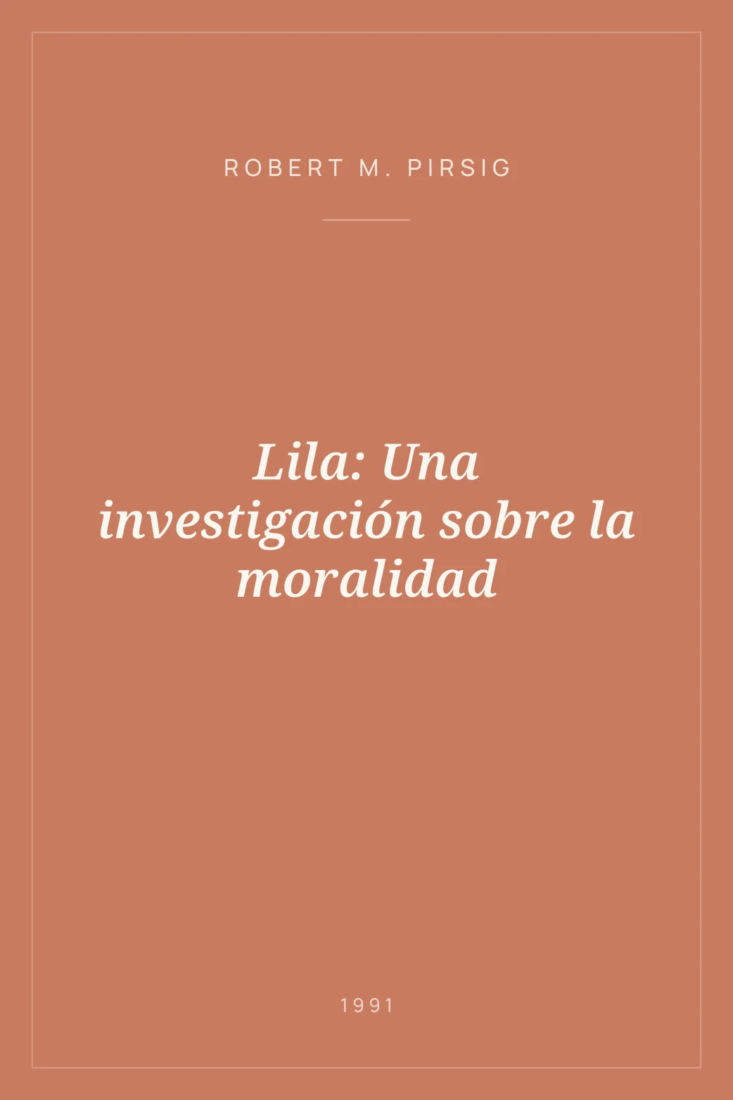Portada de Lila: Una investigación sobre la moralidad