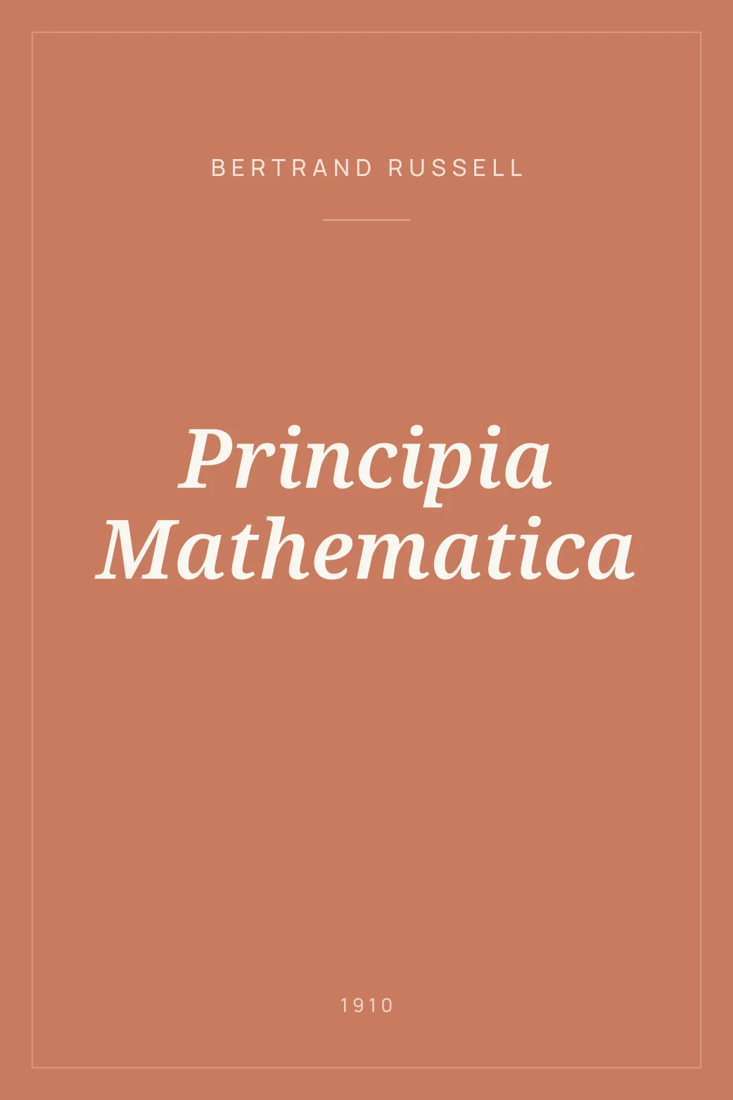 Portada de Principia Mathematica