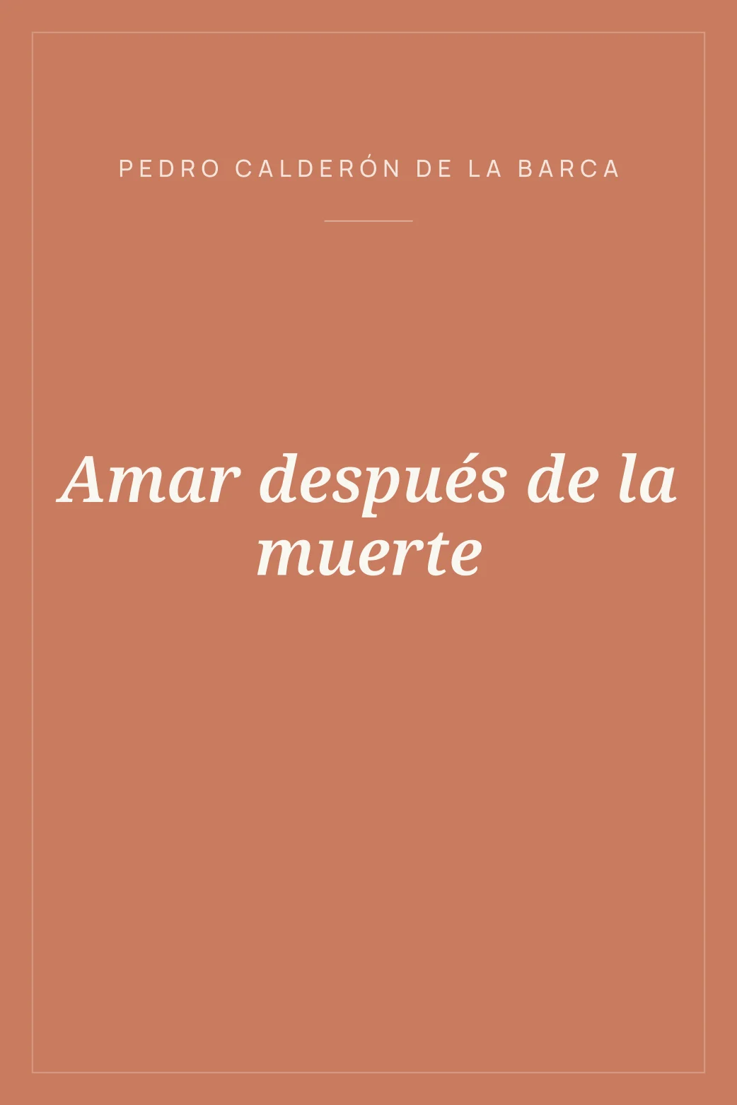 Portada de Amar después de la muerte