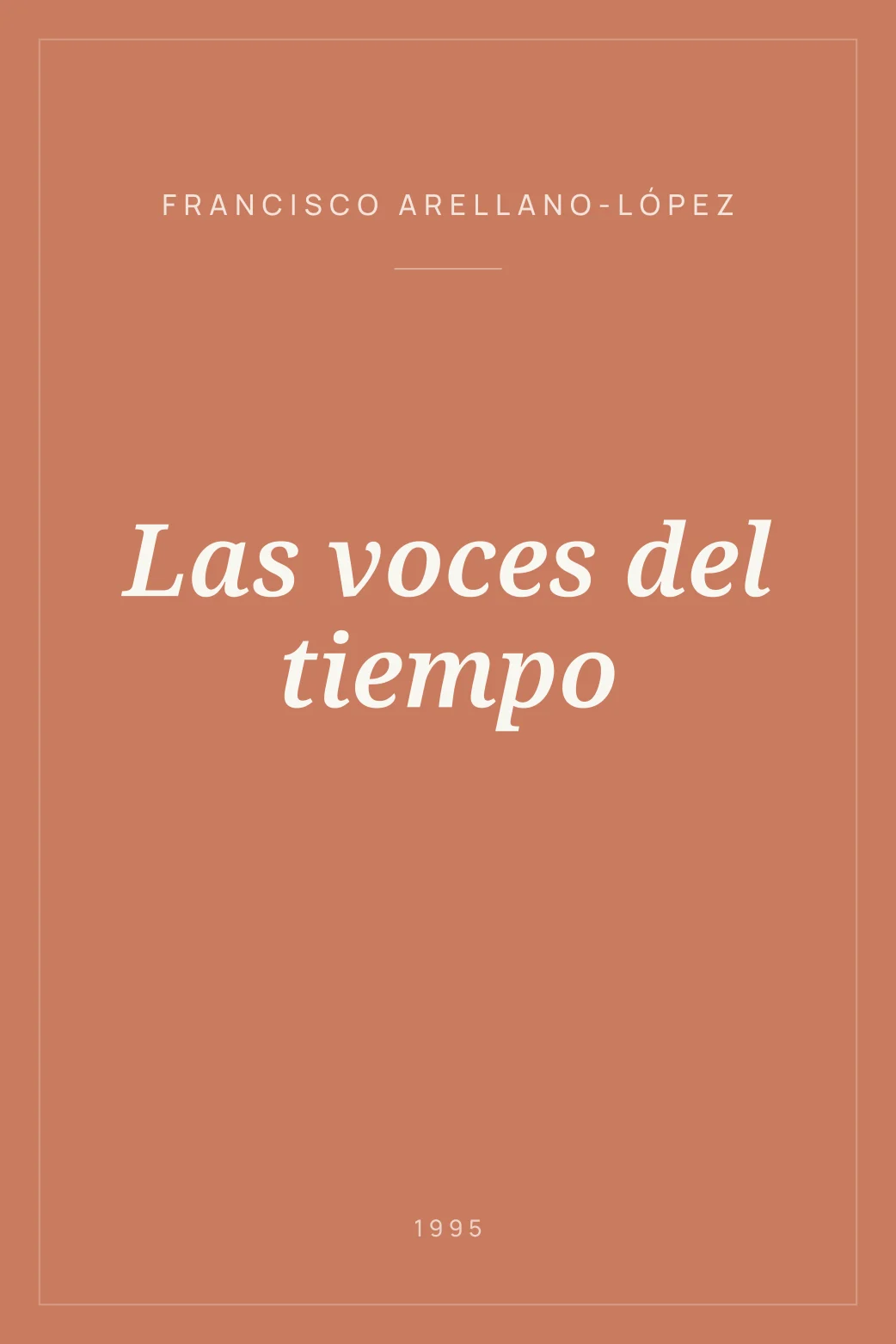 Portada de Las voces del tiempo