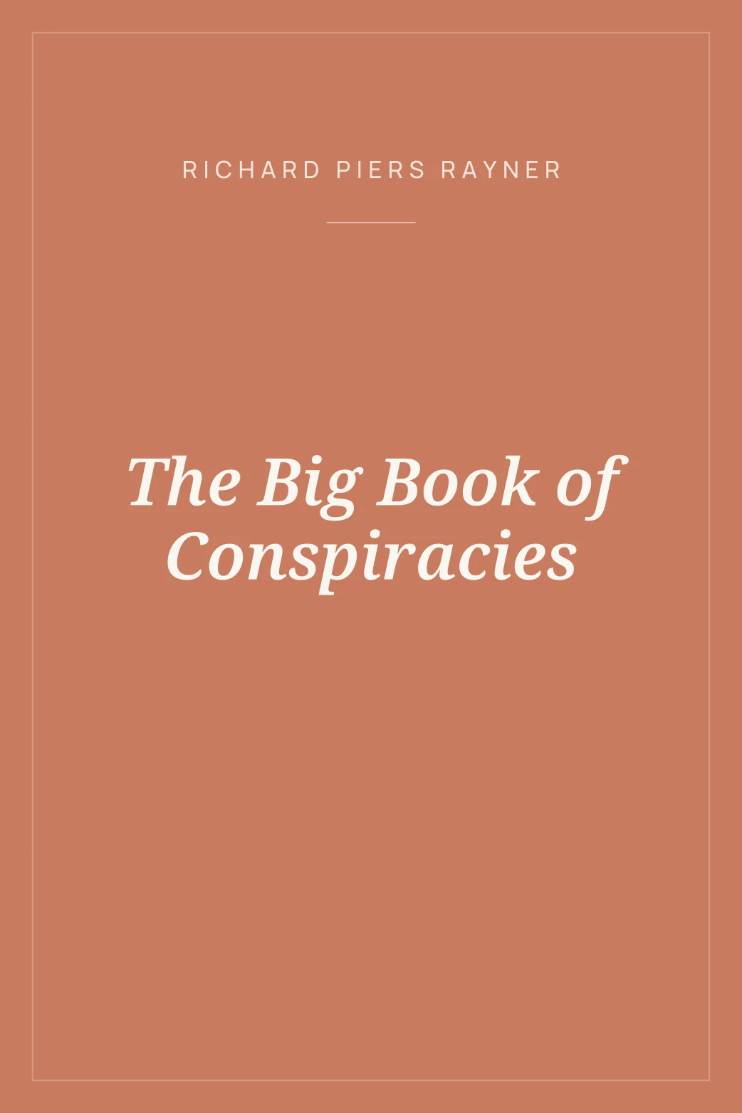 Portada de The Big Book of Conspiracies