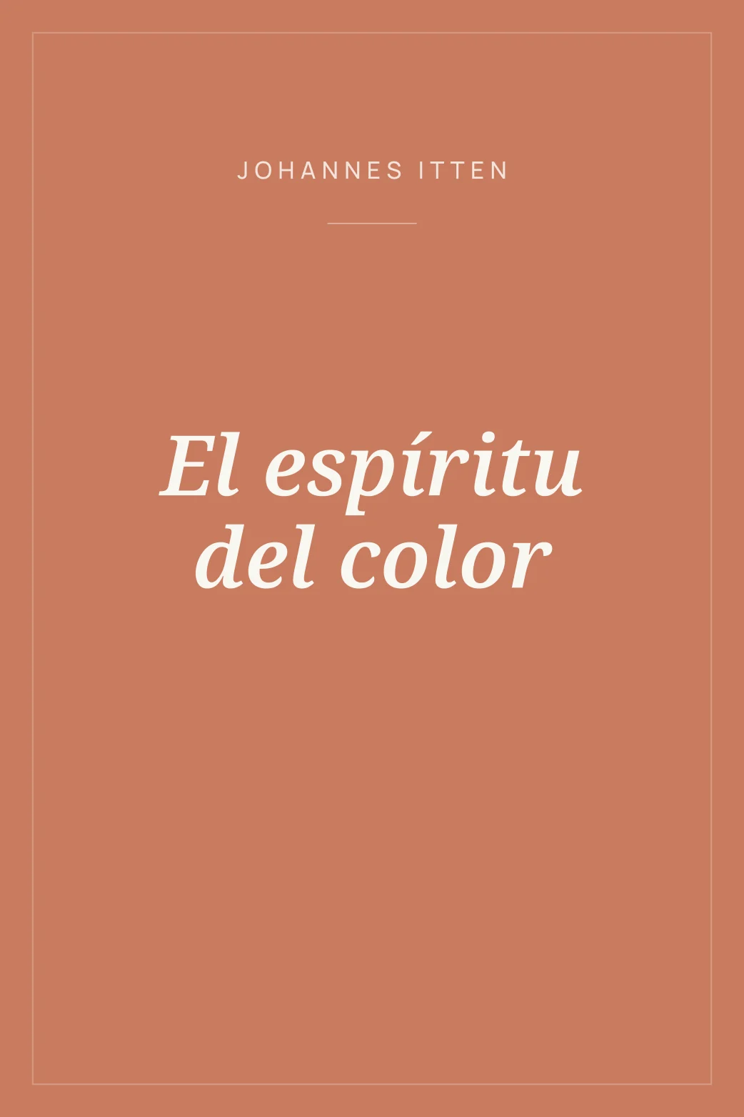 Portada de El espíritu del color