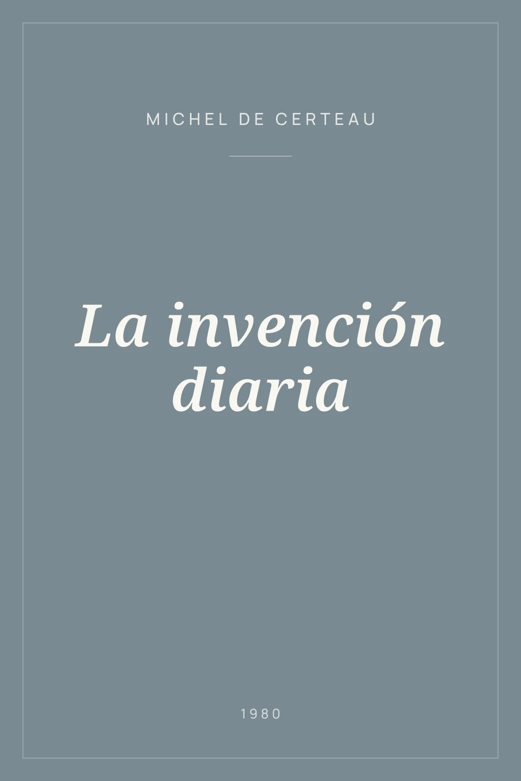 Portada de La invención diaria