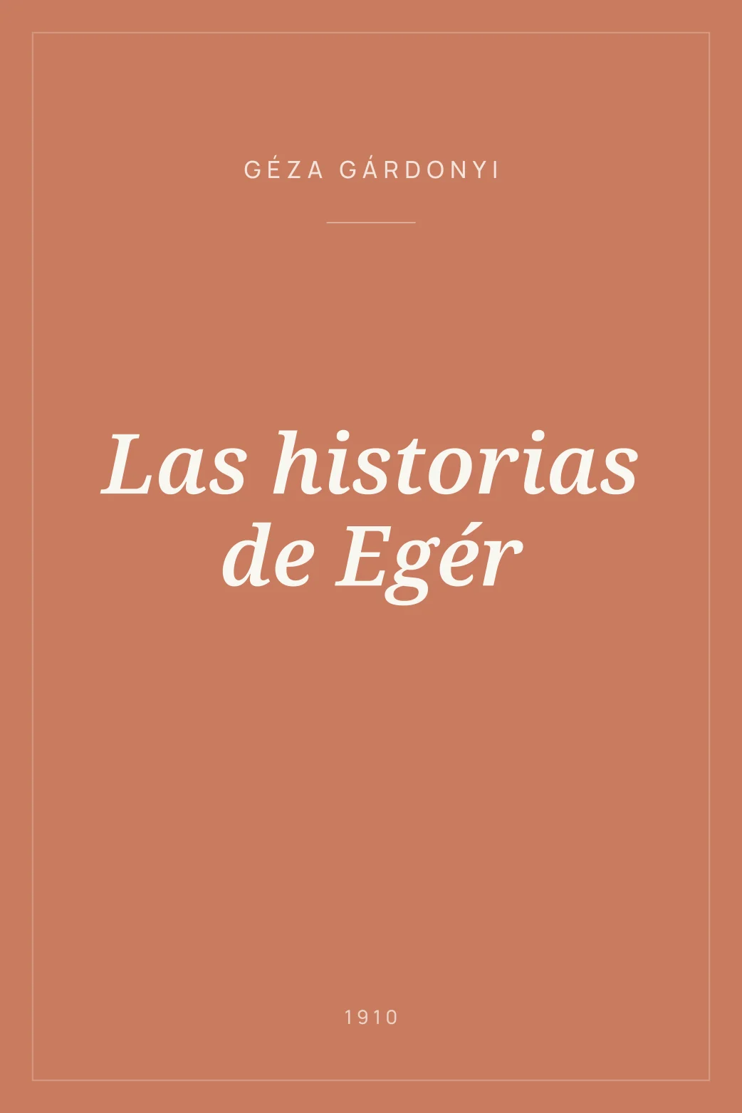 Portada de Las historias de Egér