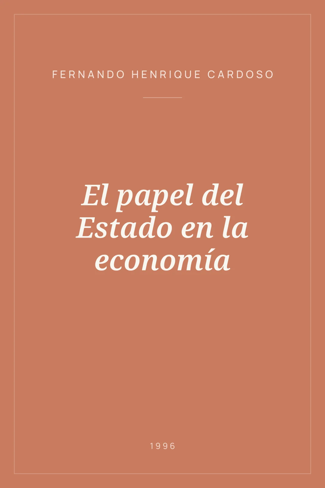 Portada de El papel del Estado en la economía