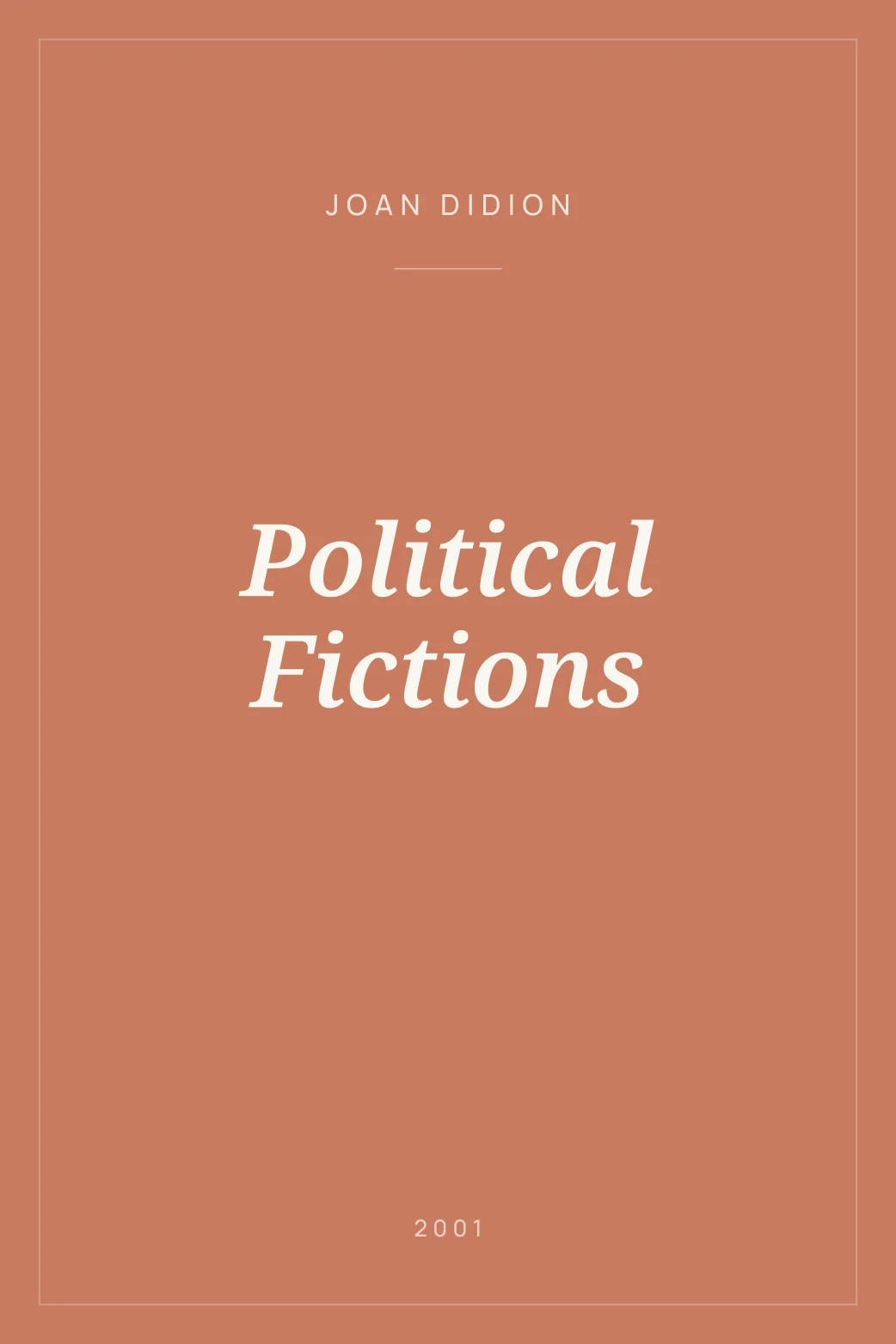 Portada de Political Fictions