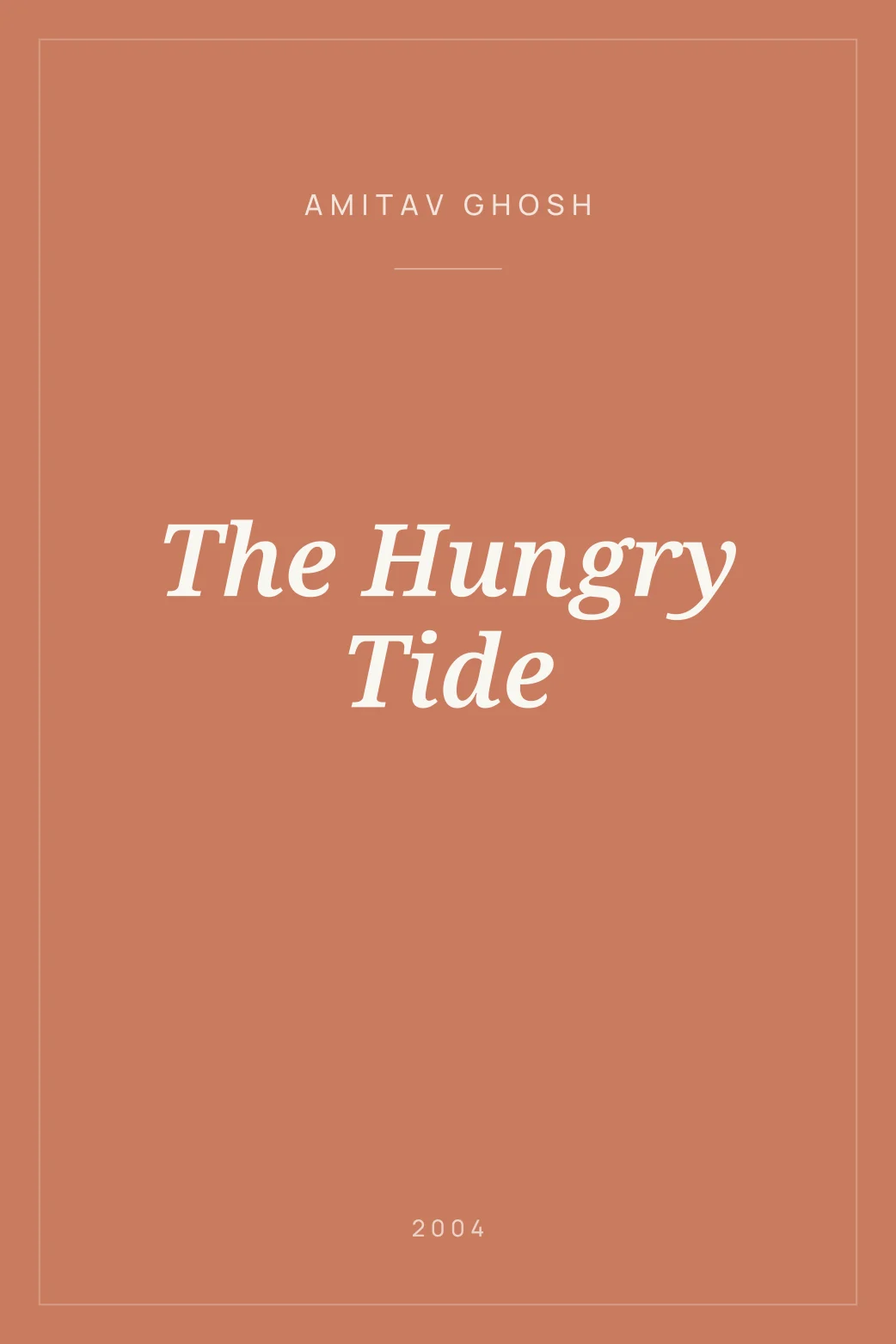 Portada de The Hungry Tide