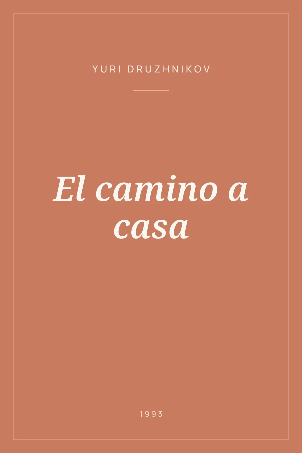 Portada de El camino a casa