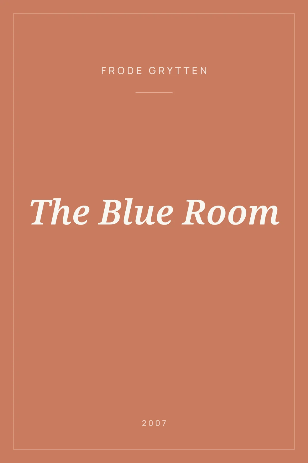 Portada de The Blue Room