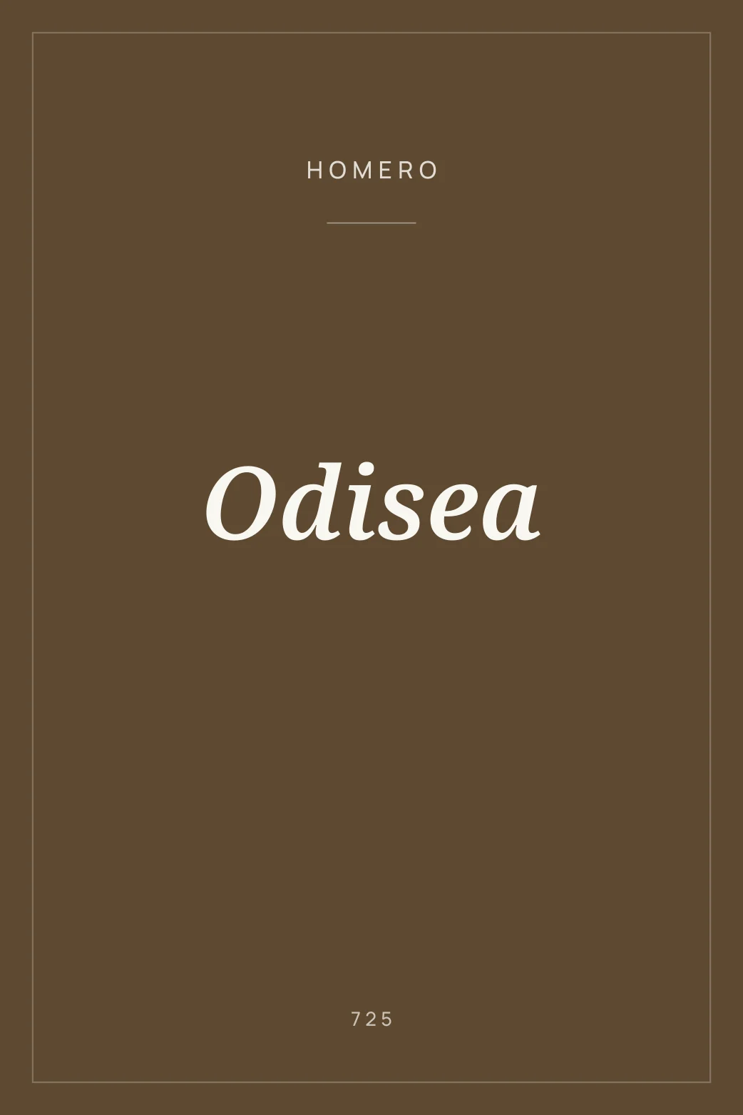 Portada de Odisea