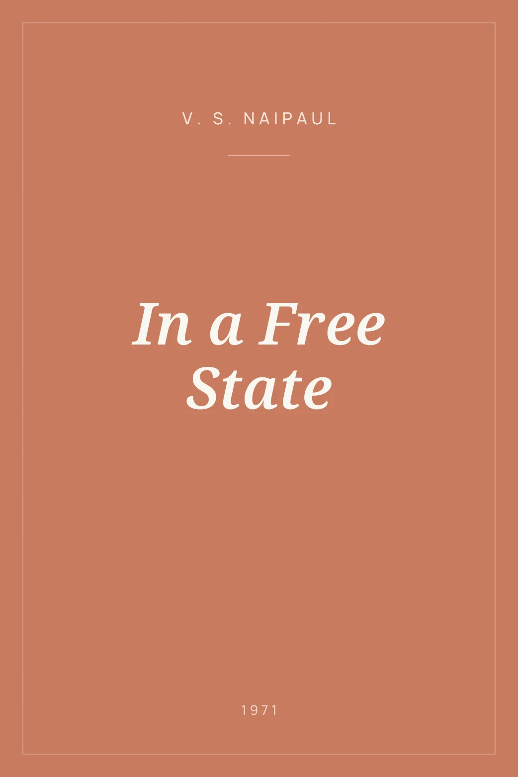 Portada de In a Free State