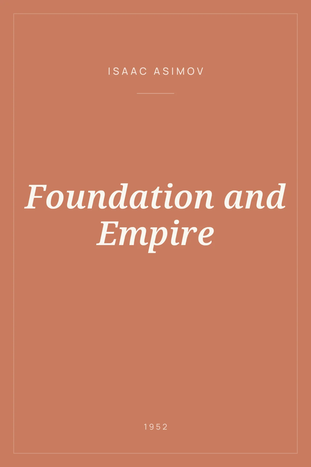 Portada de Foundation and Empire