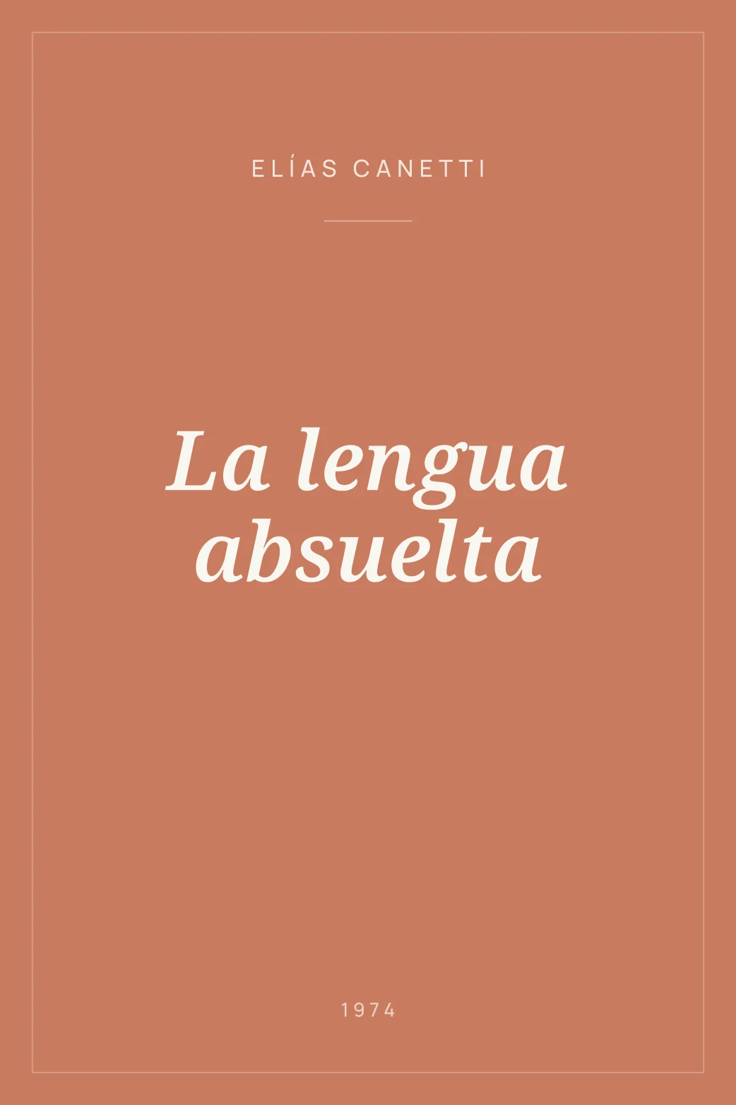 Portada de La lengua absuelta