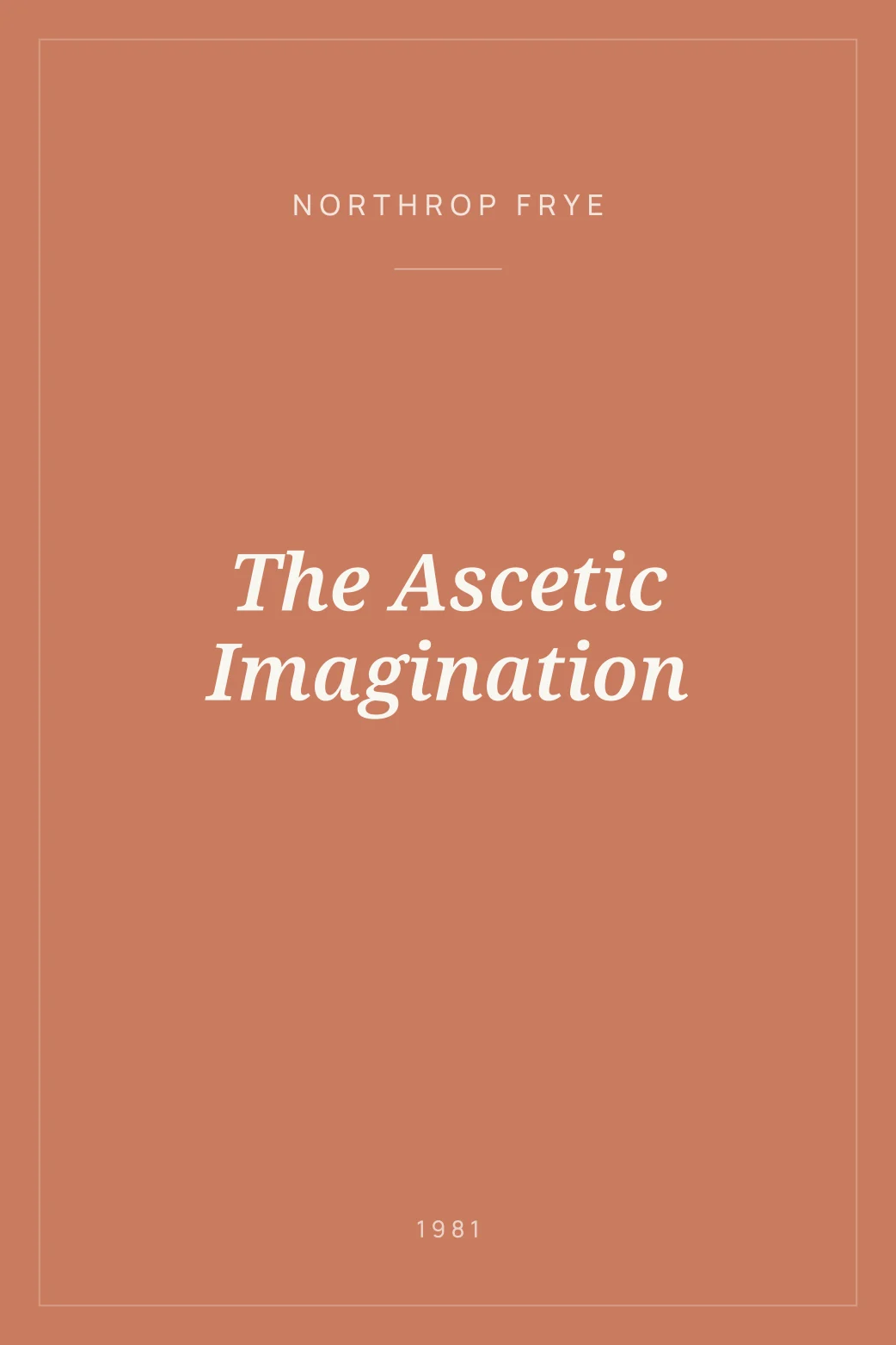 Portada de The Ascetic Imagination