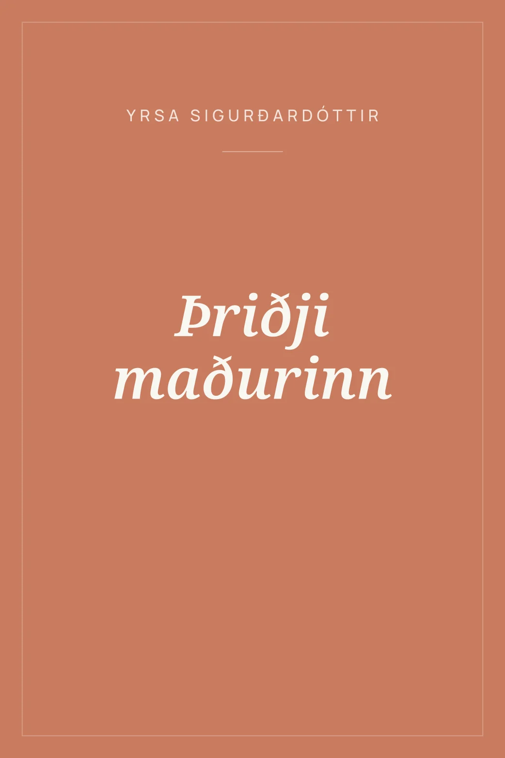 Portada de Þriðji maðurinn