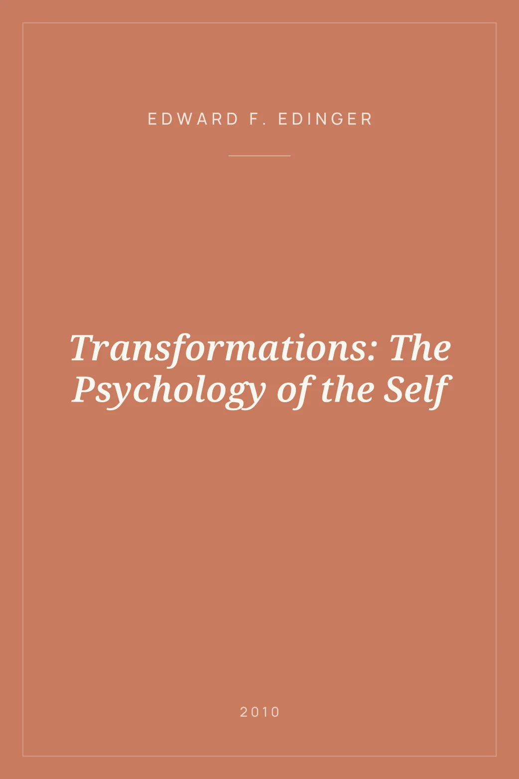 Portada de Transformations: The Psychology of the Self