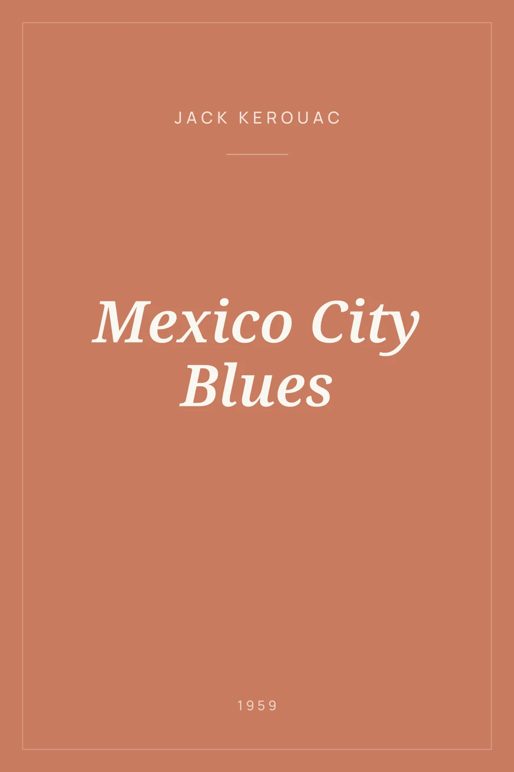 Portada de Mexico City Blues