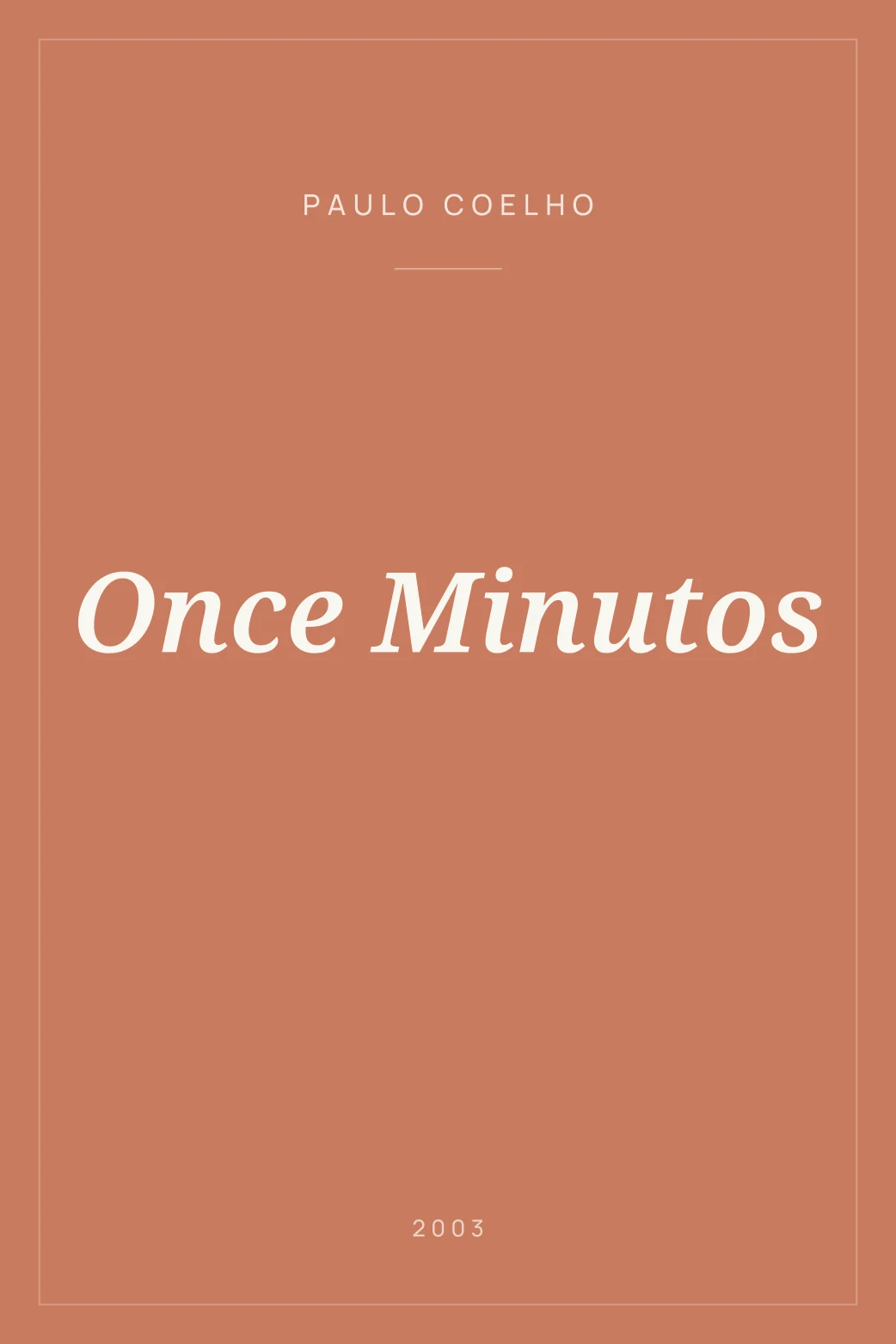 Portada de Once Minutos