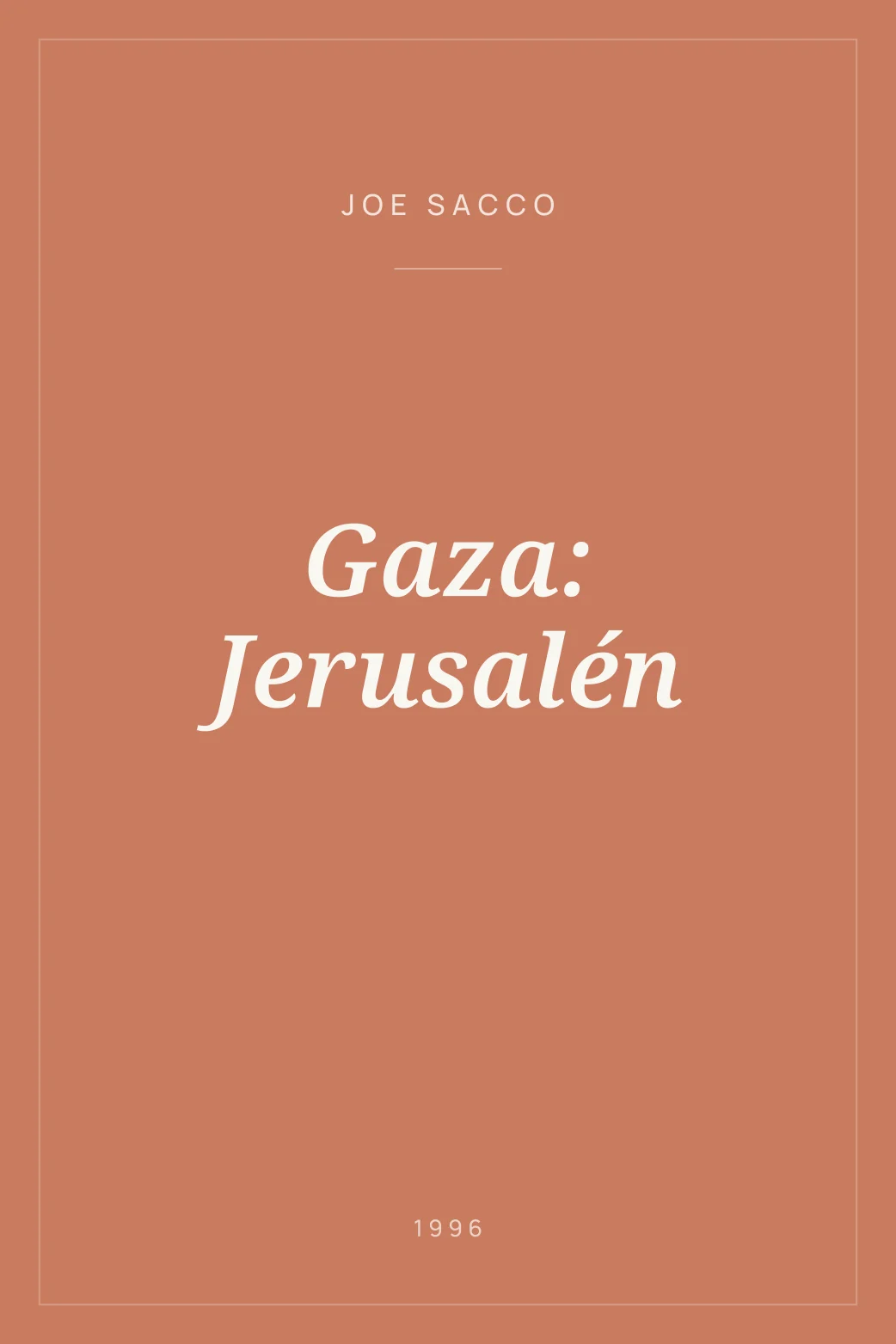 Portada de Gaza: Jerusalén