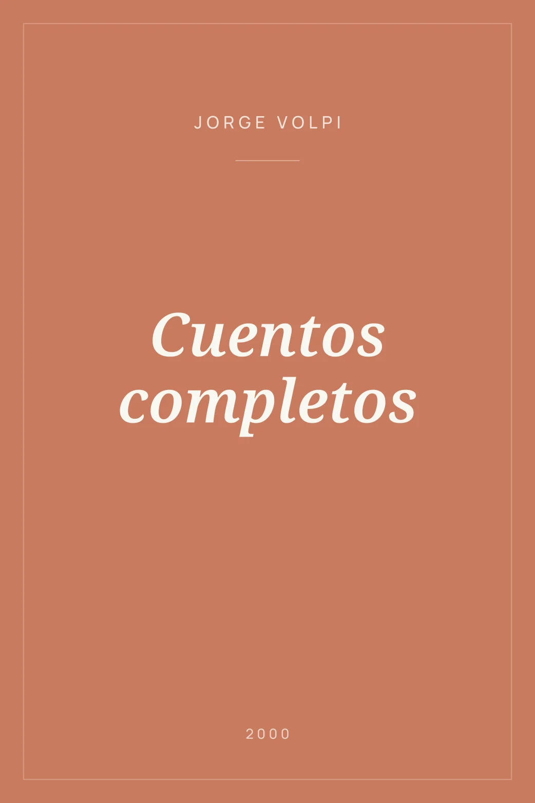 Portada de Cuentos completos