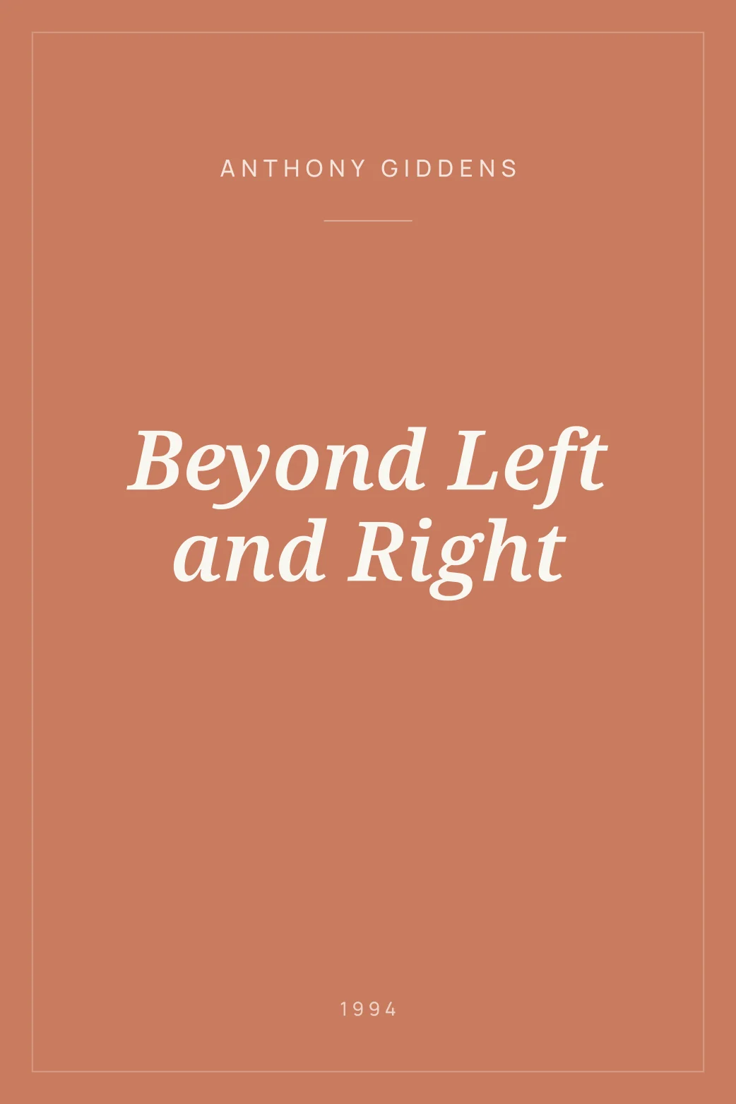 Portada de Beyond Left and Right