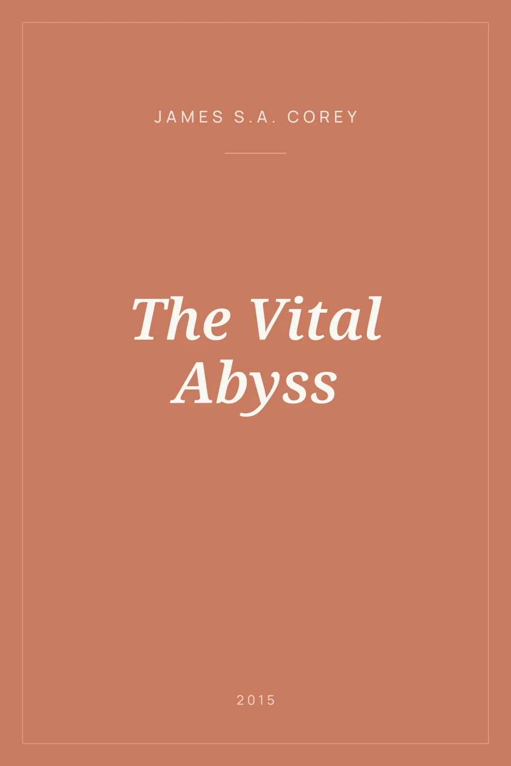 Portada de The Vital Abyss
