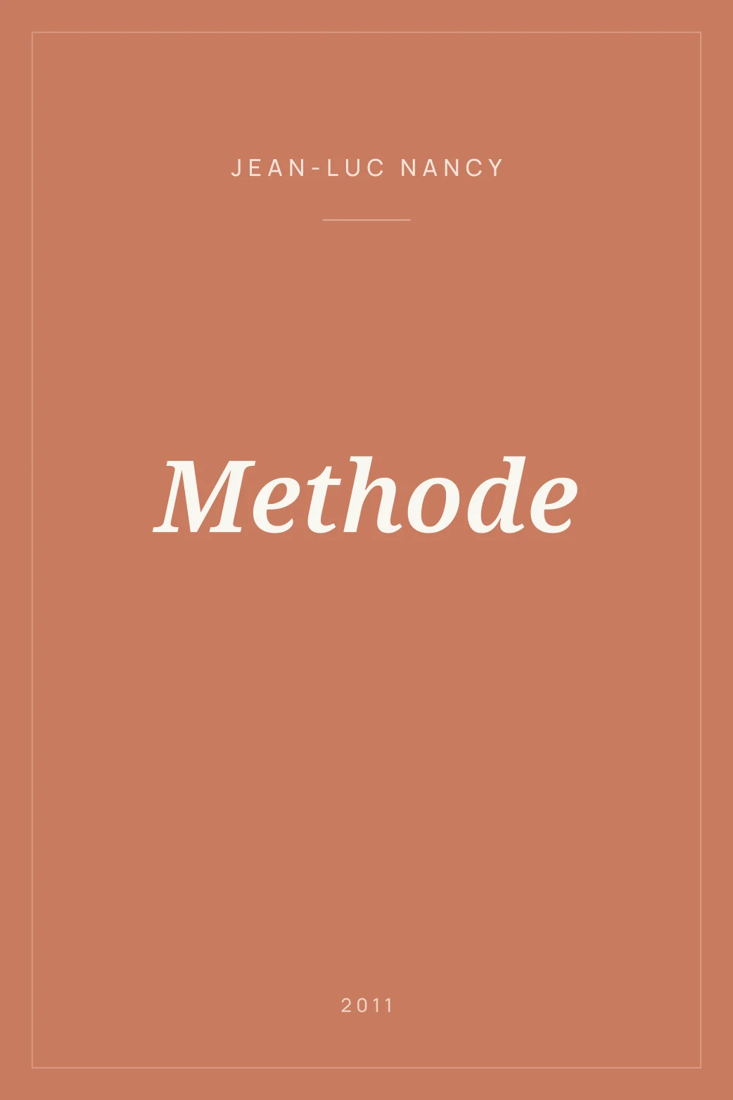 Portada de Methode