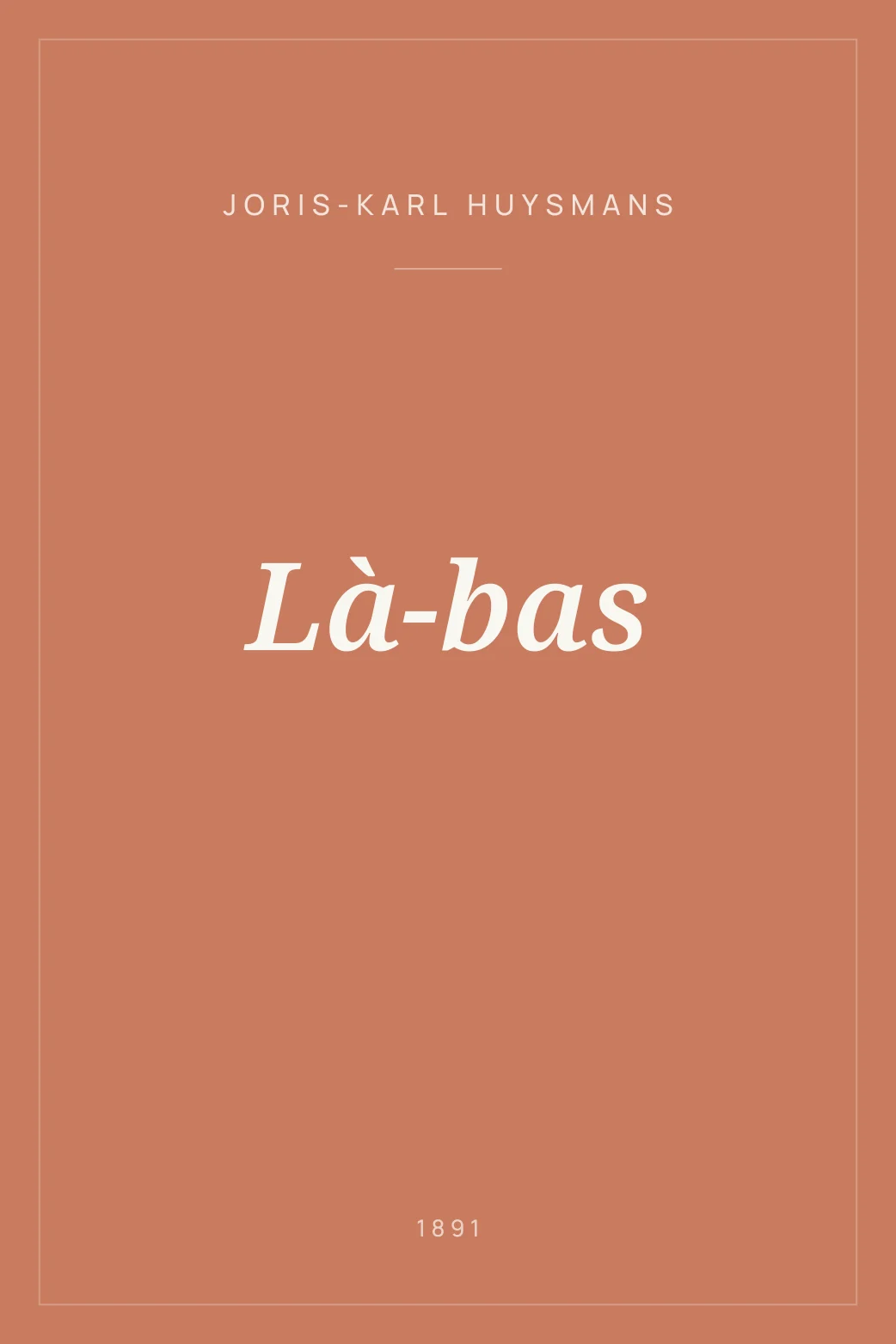 Portada de Là-bas