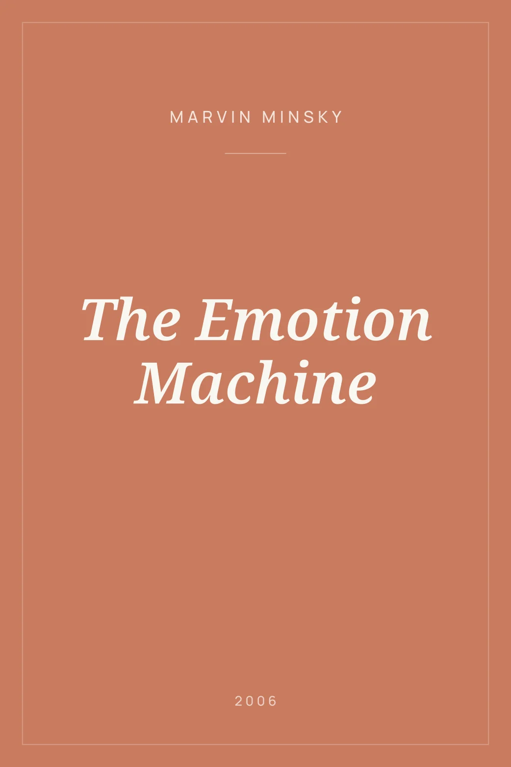 Portada de The Emotion Machine