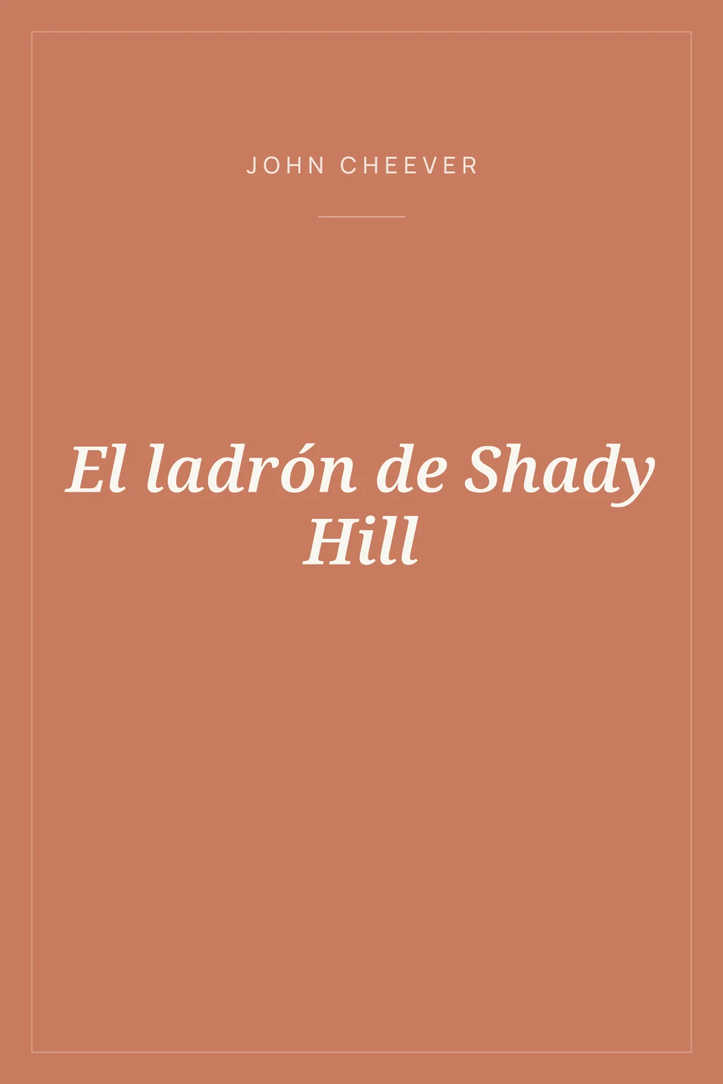 Portada de El ladrón de Shady Hill
