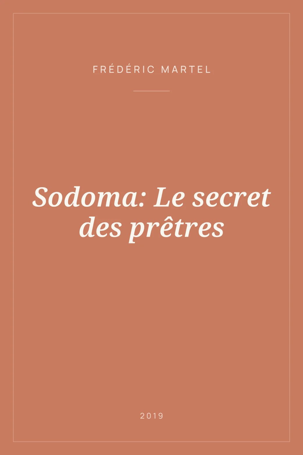 Portada de Sodoma: Le secret des prêtres