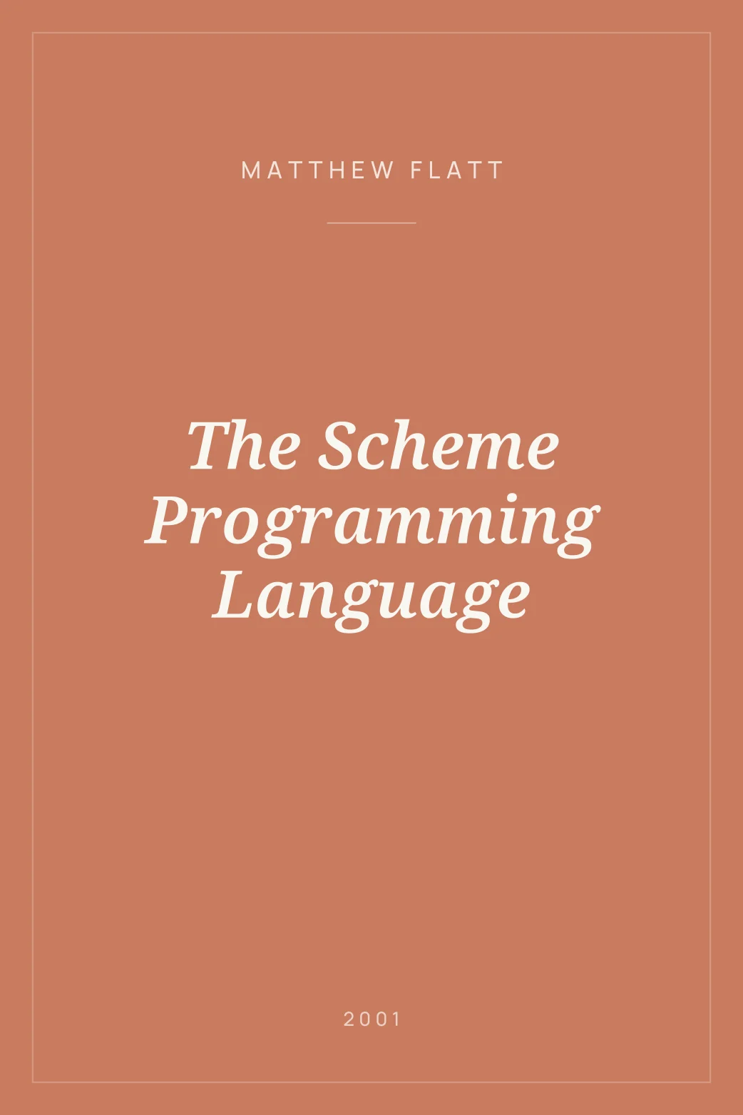 Portada de The Scheme Programming Language