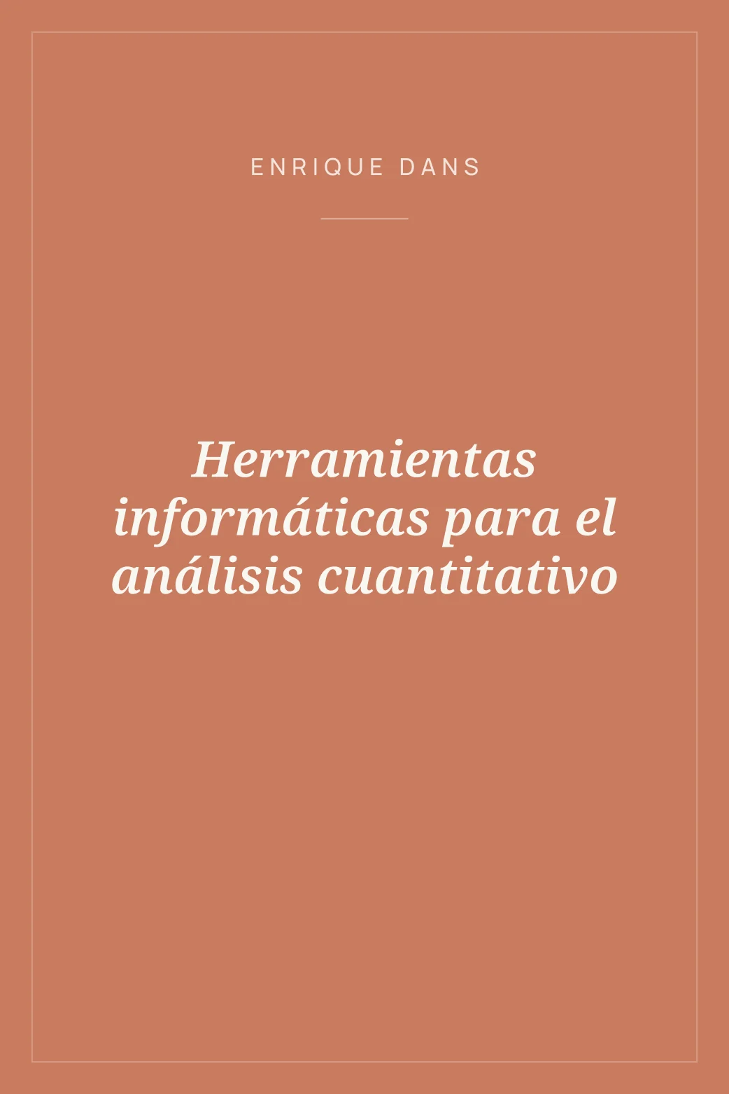 Portada de Herramientas informáticas para el análisis cuantitativo