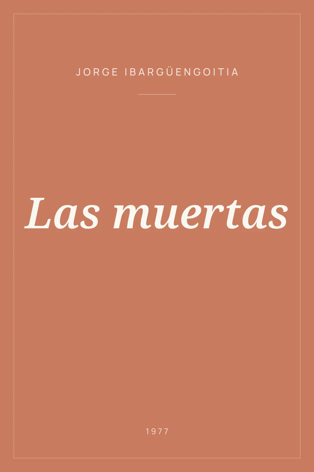 Portada de Las muertas